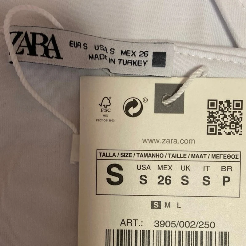 ZARA NWT White Scoop Neck Sleeveless Spaghetti Strap One Piece Bodysuit Size S - Image 3
