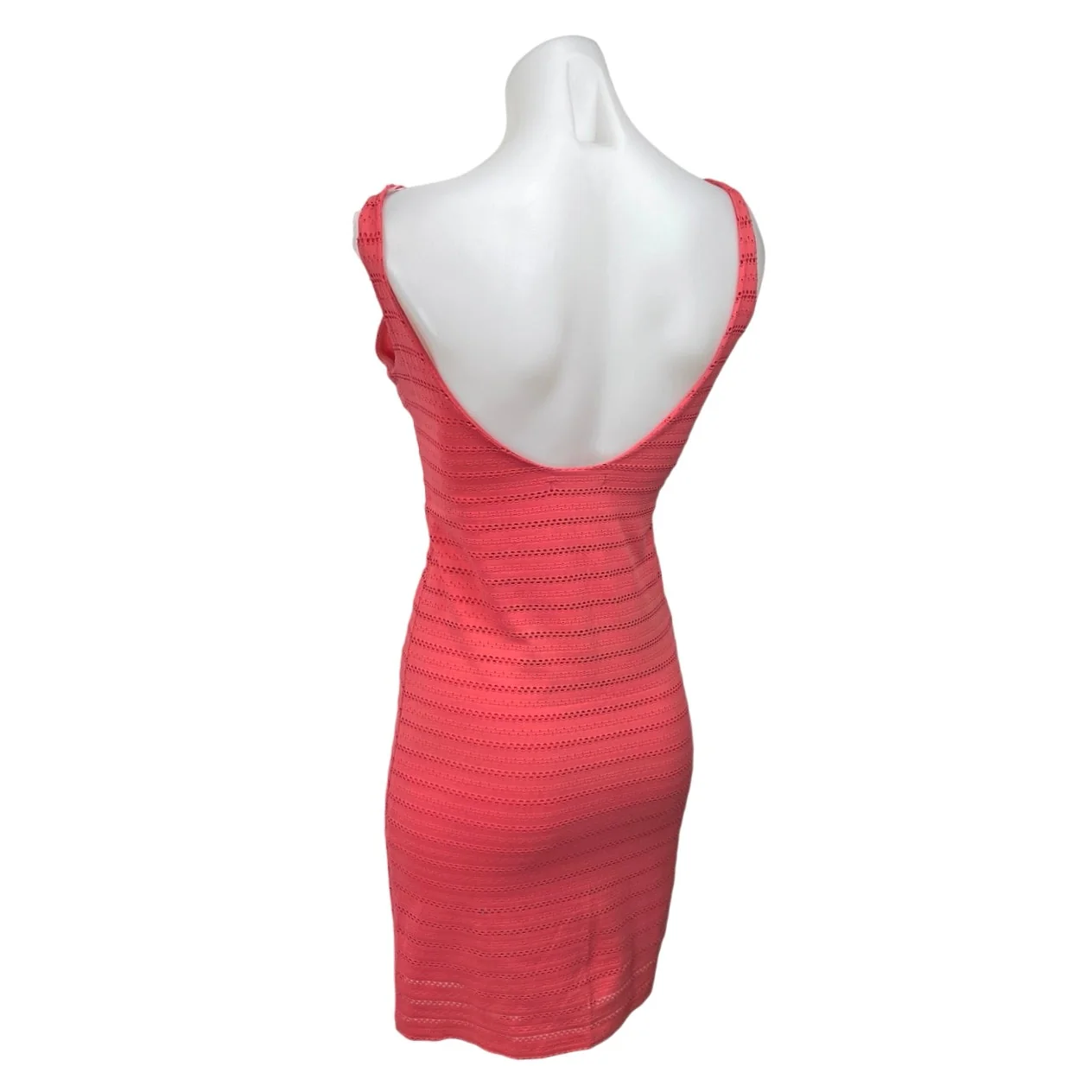 Zara Pink Sleeveless Eyelet Embroidered Cami Camisole Mini Bodycon Tank Dress S - Image 2