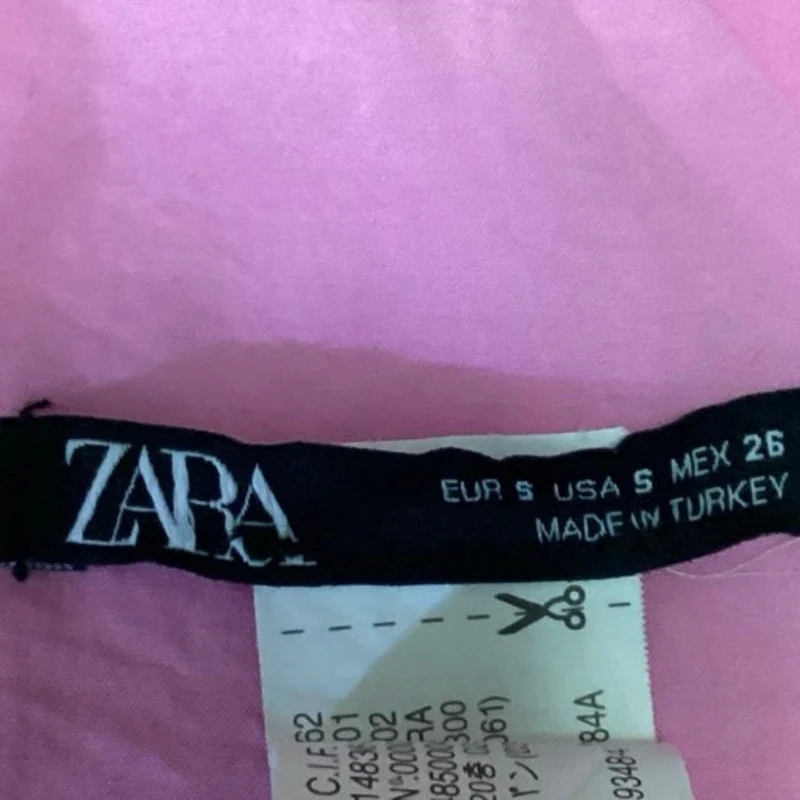 Zara Pink Strappy Crossback Sweetheart Bustier Camisole Tank Crop Top Size S - Image 3
