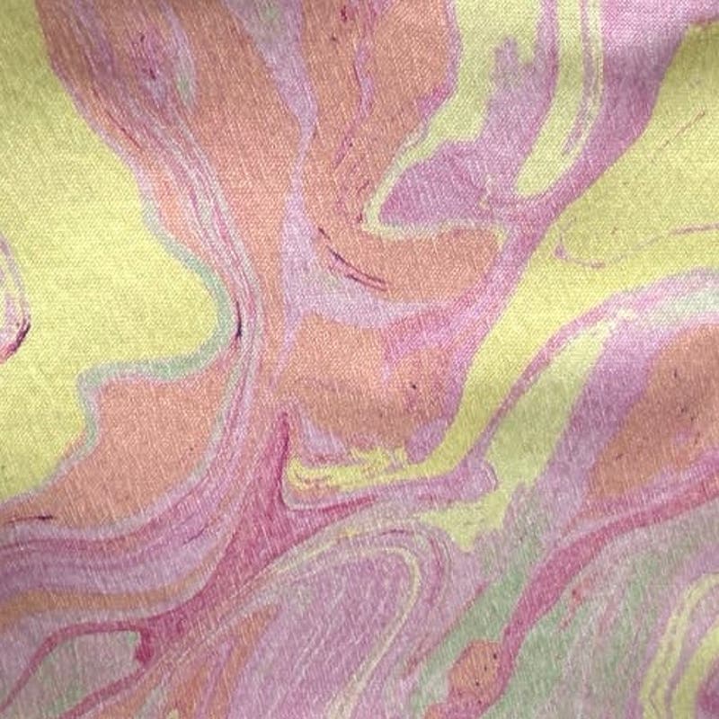 Zara Pink Yellow Satin Marble Tie Dye Open Tie Back Brami Cropped Tank Top Sz S - Image 6