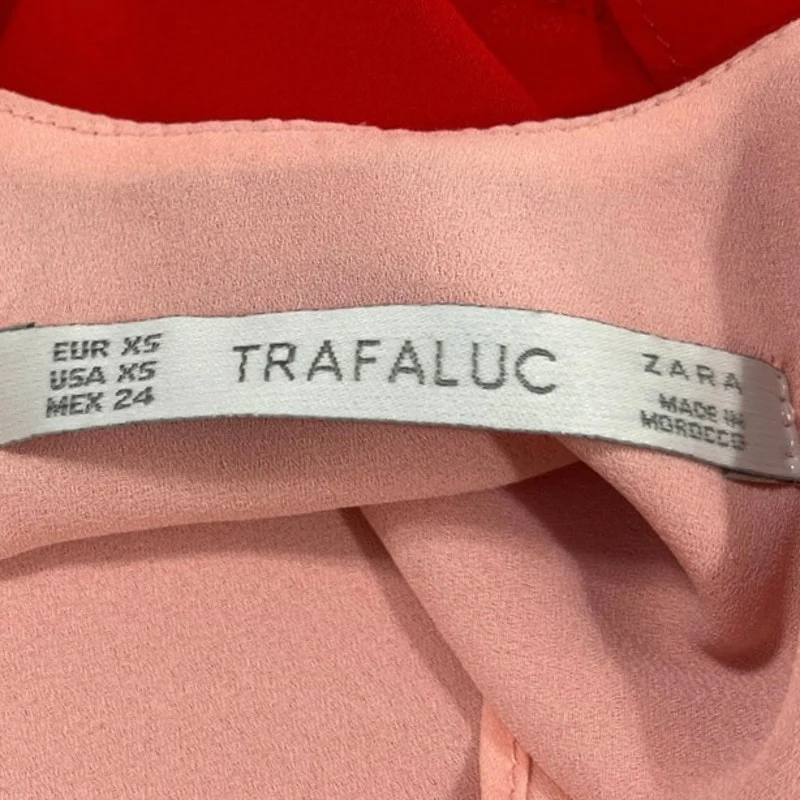 Zara Trafaluc Red Pink Layered Cross Back Lightweight Cami Tank Top Size XS - Image 4