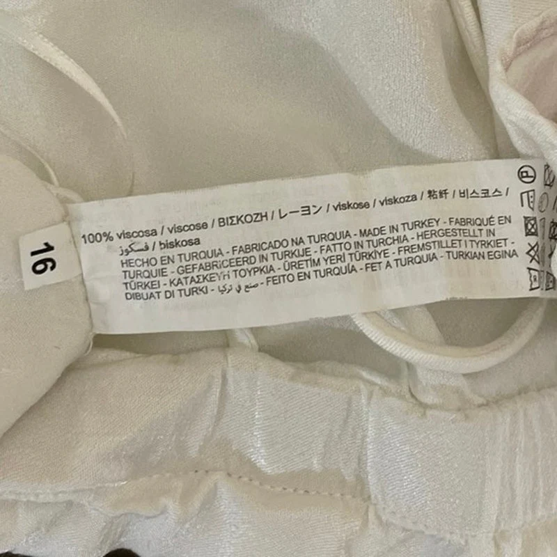 Zara White Satin Sleeveless Tie Back Crop Bandana Handkerchief Cami Tank Top XS - Image 6