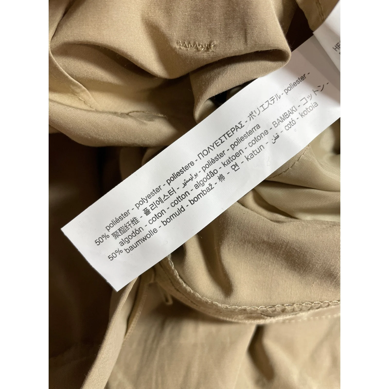 Zara Women's Beige High Rise Pleated Belted Baggy Tapered Trousers Cargo Pants S - Image 6