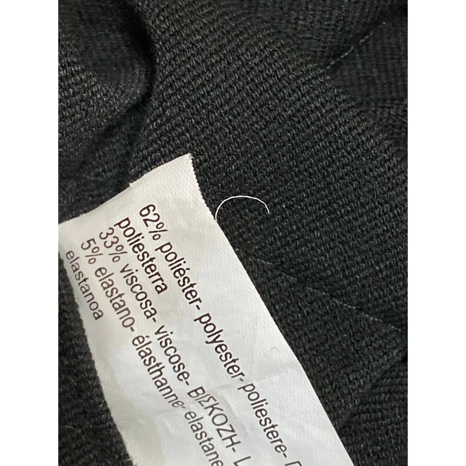 Zara Women's Black Drawstring High Rise Wide Leg Baggy Trousers Pants Size XS - Image 5