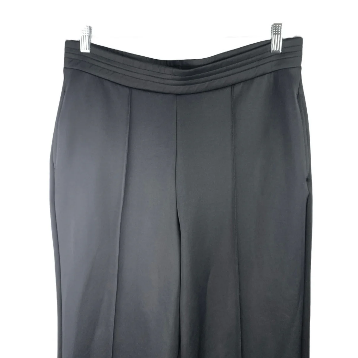Zara Women's Black High Waisted Bootcut Flared Bell Bottom Trousers Pants Sz XL - Image 4