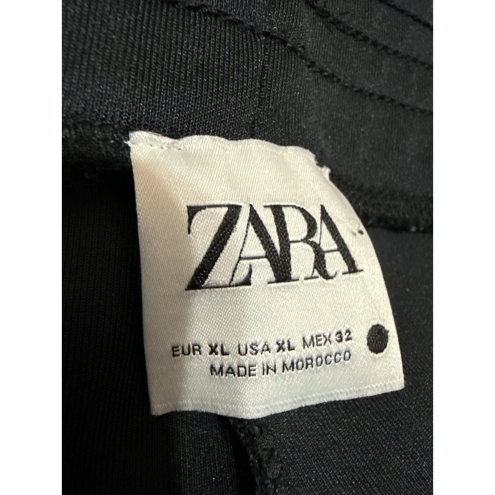 Zara Women's Black High Waisted Bootcut Flared Bell Bottom Trousers Pants Sz XL - Image 5