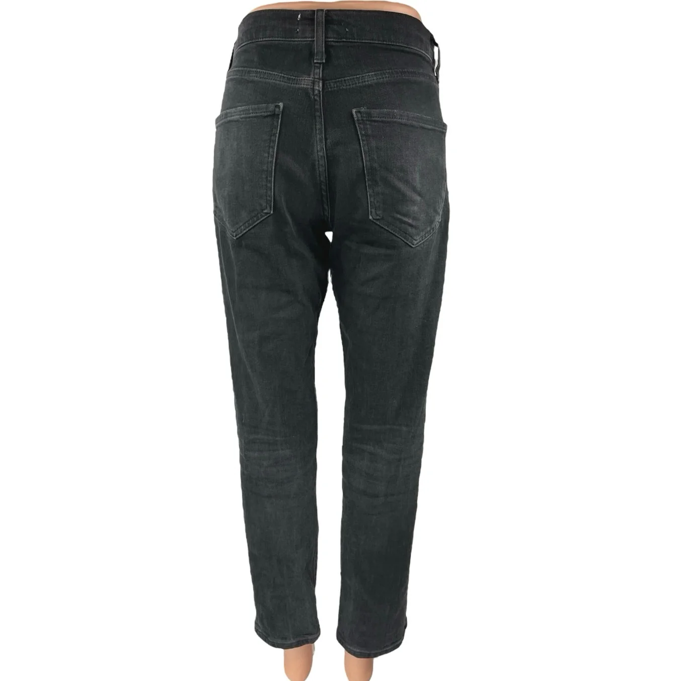 Zara Women's Black High Waisted Straight Leg Stretch Casual Denim Jeans Size 6 - Image 3