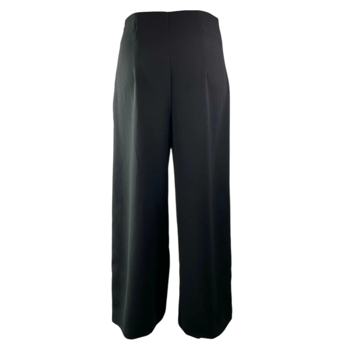 Zara Women's Black High Waisted Straight Wide Leg Trousers Dress Pants Size S - Image 2