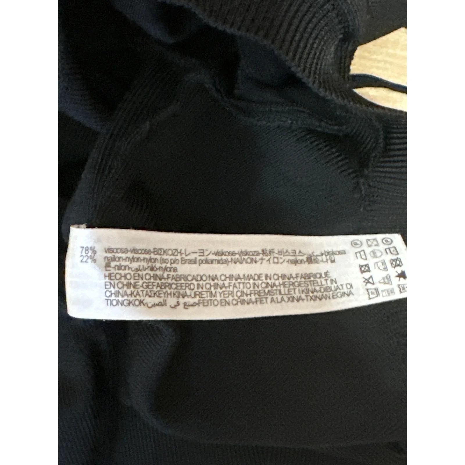 Zara Women's Black Long Balloon Puff Sleeve Ruched Tie Cropped Blouse Top Size S - Image 4