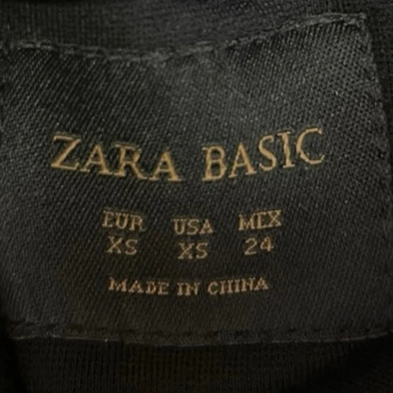 Zara Women's Black Long Sleeve Hooded Hoodie Zip Up Trench Rain Coat Jacket XS - Image 4