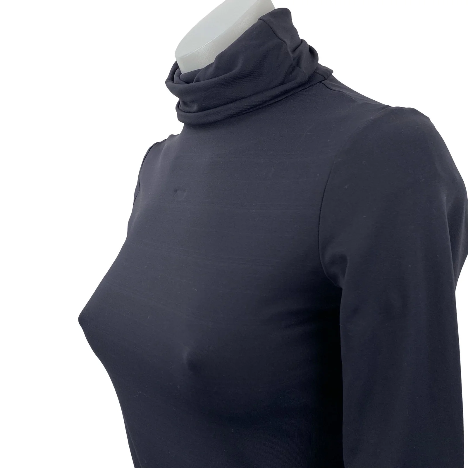 Zara Women's Black Long Sleeve Turtleneck Slim Fit Pullover Blouse Top Size S - Image 2
