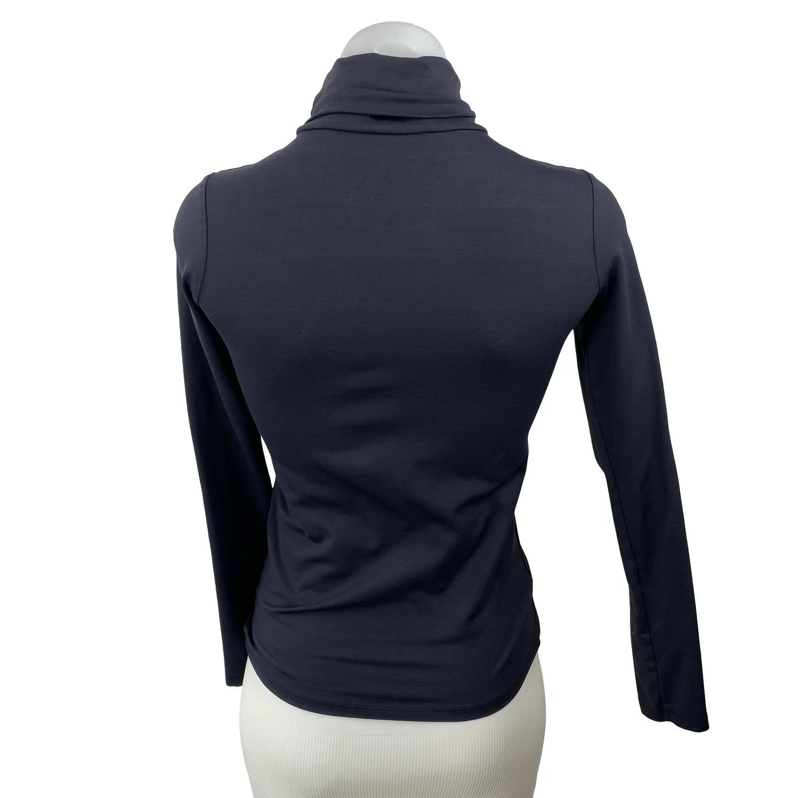 Zara Women's Black Long Sleeve Turtleneck Slim Fit Pullover Blouse Top Size S - Image 4