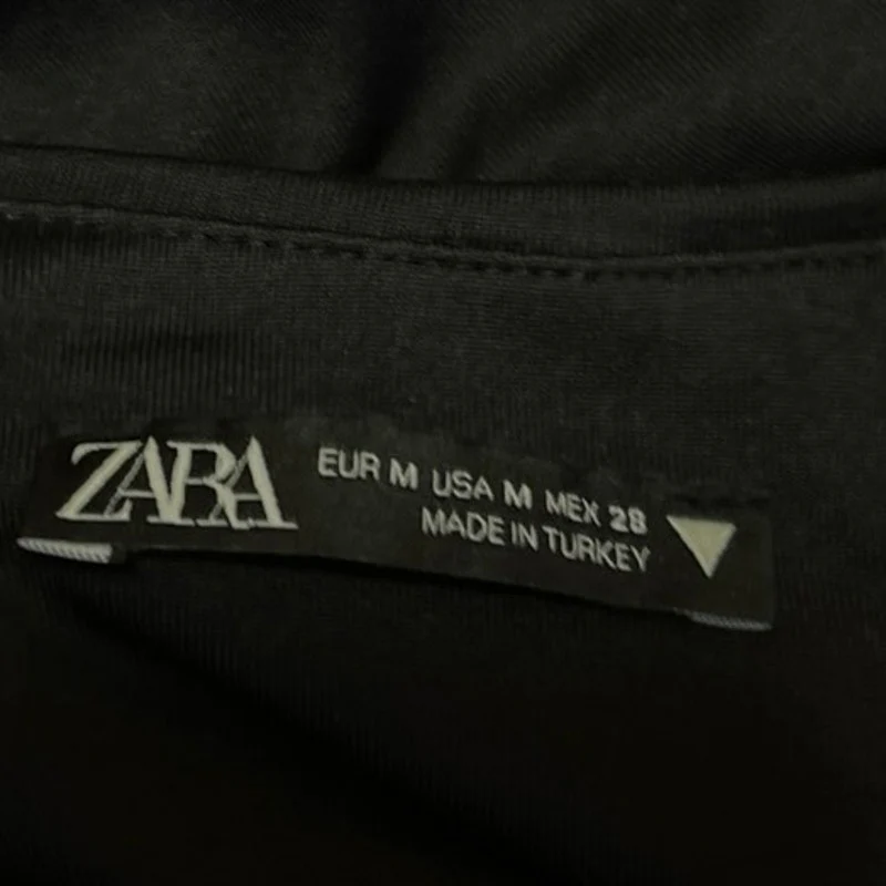 Zara Women's Black Sleeveless Casual High Neck Stretch Tank Bodysuit Top Size M - Image 3