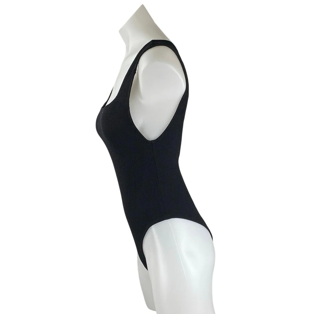 Zara Women's Black Sleeveless Square Neck Open Back Tank Bodysuit Top Size S - Image 2