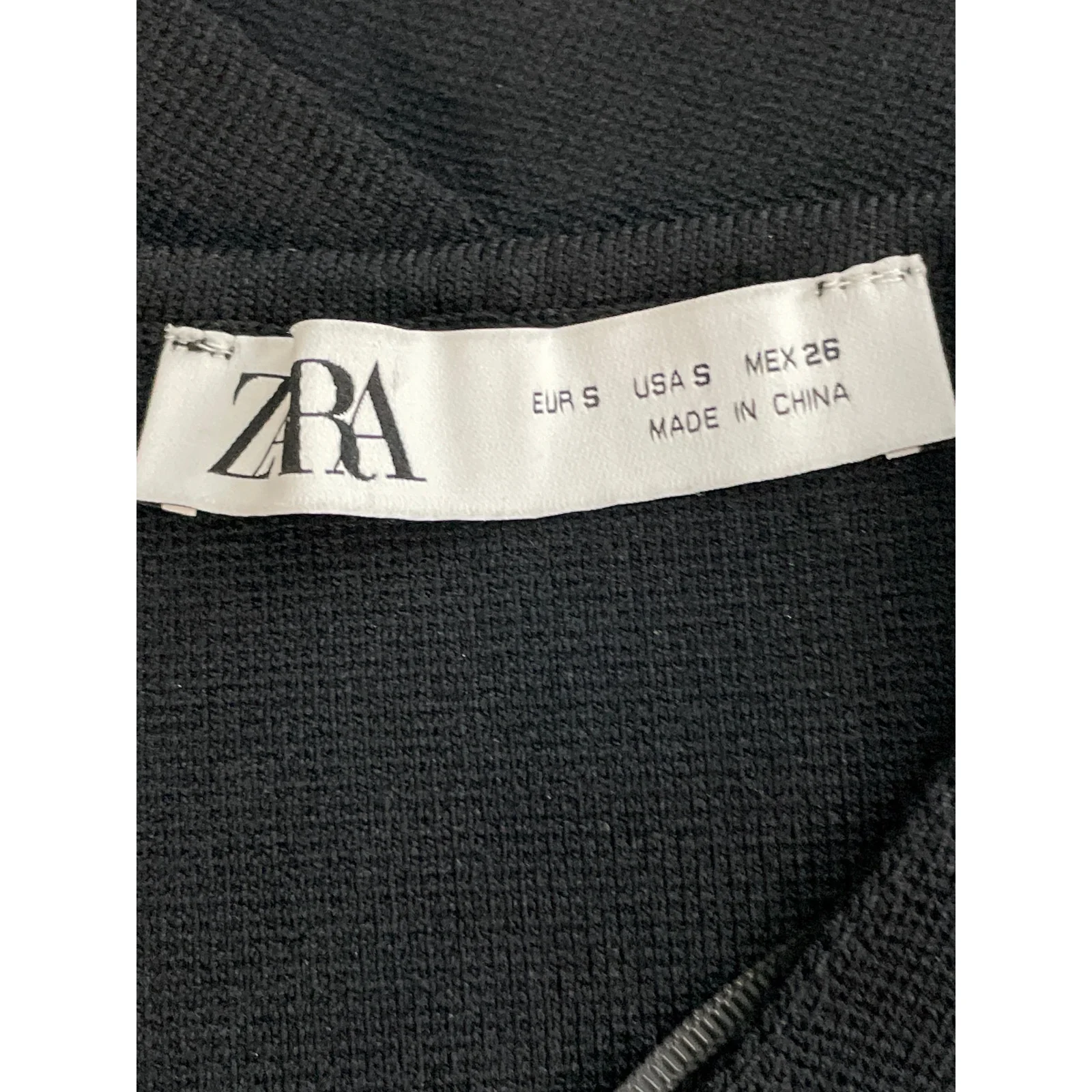 Zara Women's Black Sleeveless V Neck Button Down Waistcoat Suit Vest Tank Top S - Image 5