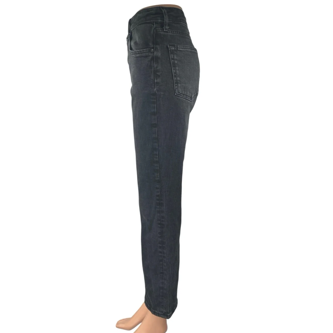 Zara Women's Black Wash High Waisted Flared Bootcut Denim Jeans Pants Size 6 - Image 2