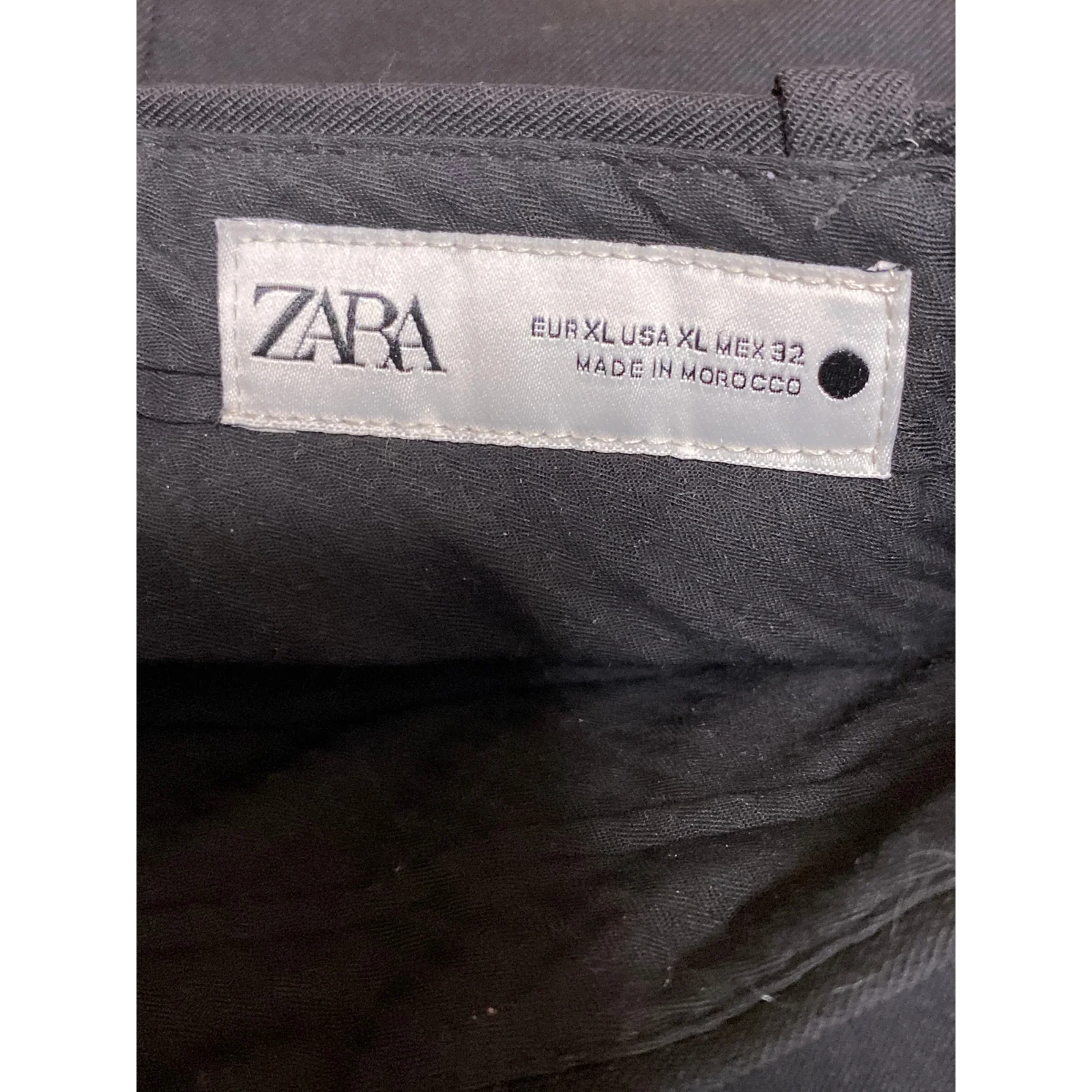 Zara Women's Black Wool High Rise Minimalist Mini Flare A-Line Skort Skirt Sz XL - Image 5
