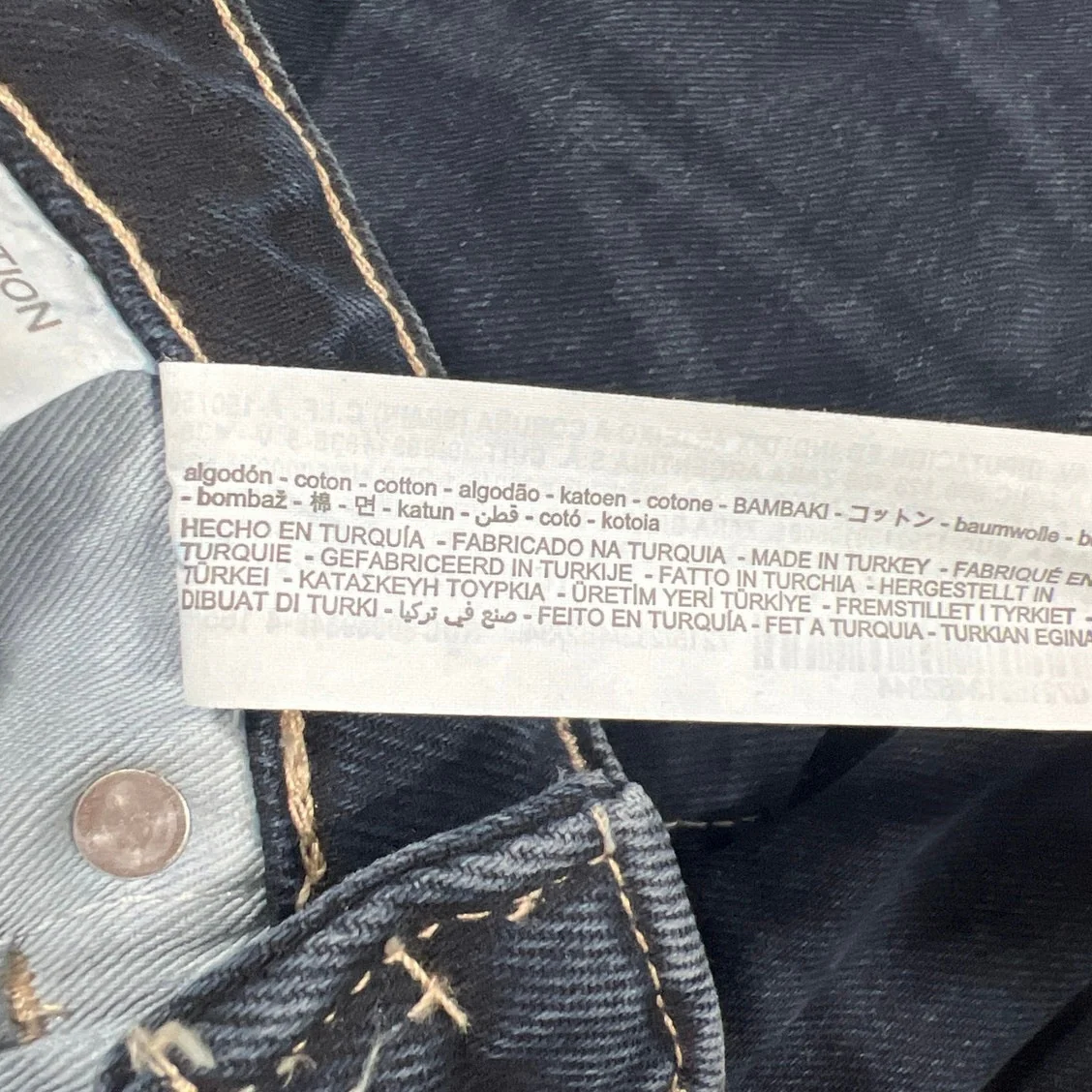 Zara Women's Blue Dark Wash High Waisted Ankle Flared Denim Jeans Size 2 - Image 6