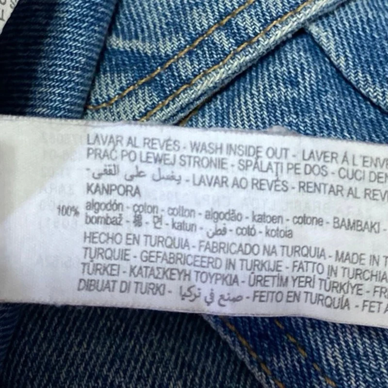 Zara Women's Blue High Waisted Straight Wide Leg Cargo Denim Jeans Pants Size 2 - Image 5