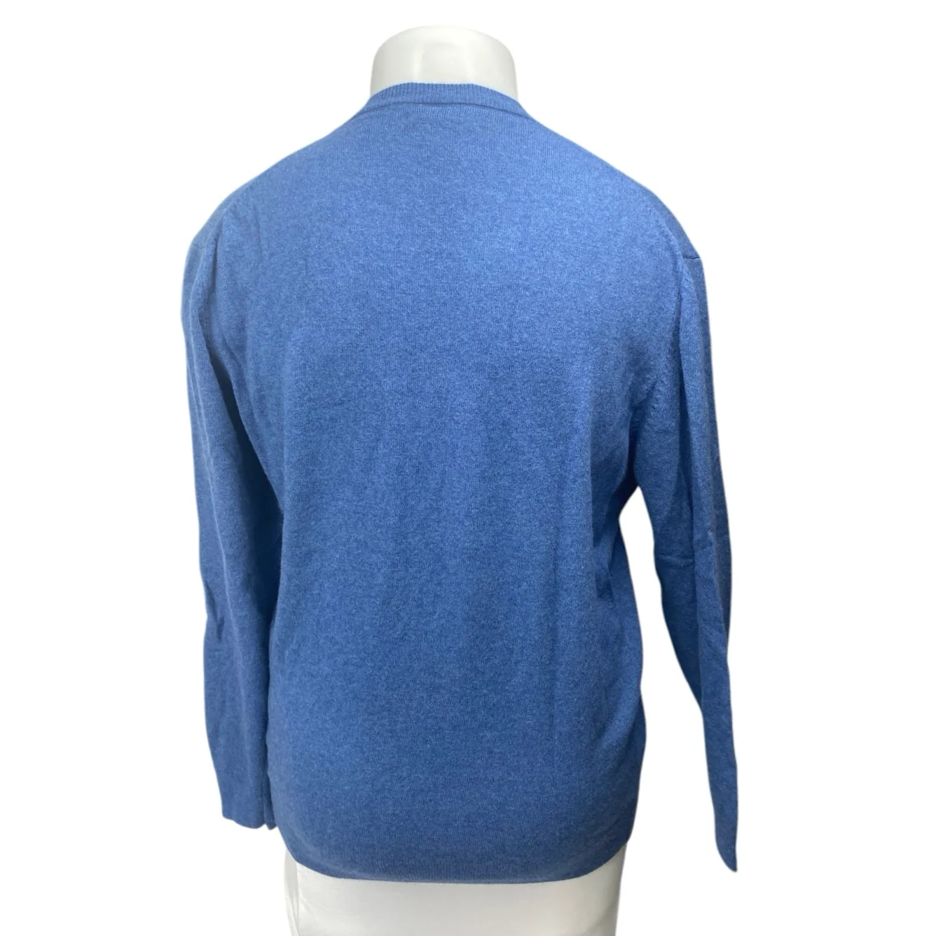 Zara Women's Blue Knit Long Sleeve Crew Neck Pullover Sweatshirt Sweater Top XL - Image 2