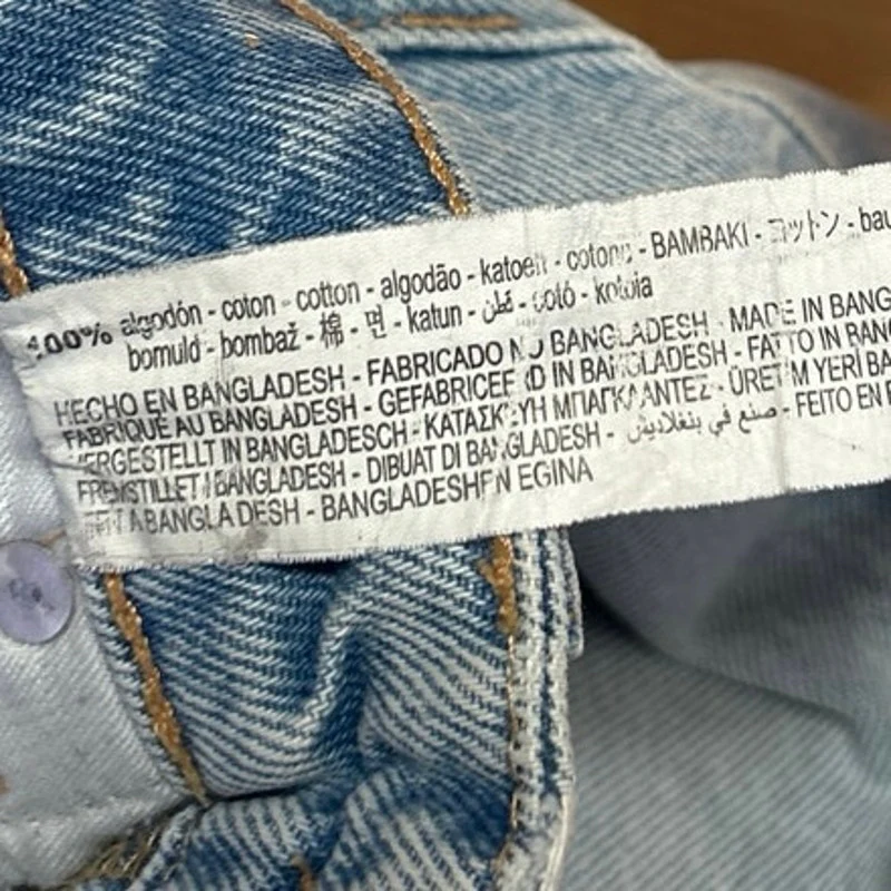 Zara Women's Blue Light Wash High Waisted Flared Bootcut Denim Jeans Size 4 - Image 5