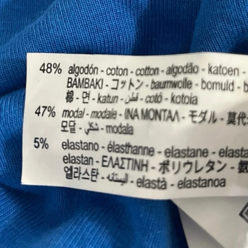Zara Women's Blue Short Sleeve Crew Neck Knit T Shirt Tee Crop Top Size M - Image 4
