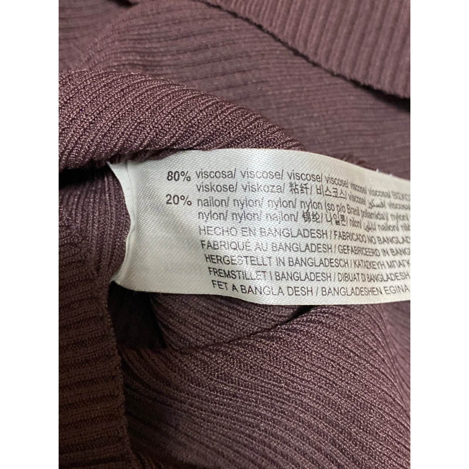 Zara Women's Brown Long Sleeve Turtleneck Ribbed Knit Slim Sweater Top Size M - Image 6