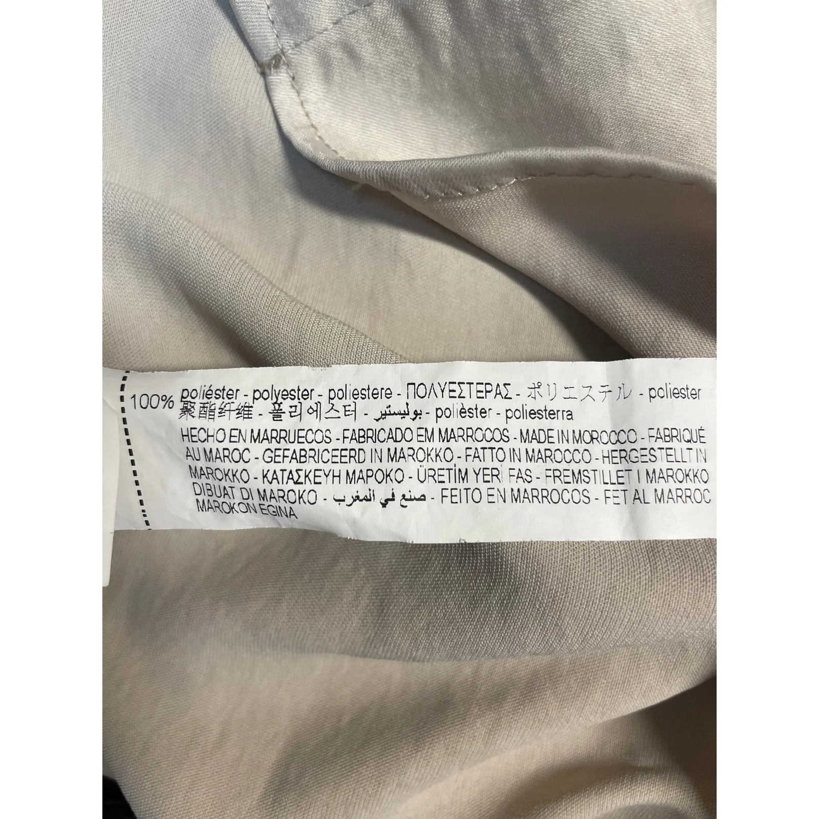Zara Women's Cream White Long Sleeve Collared Pleated Button Down Shirt Top Sz M - Image 5