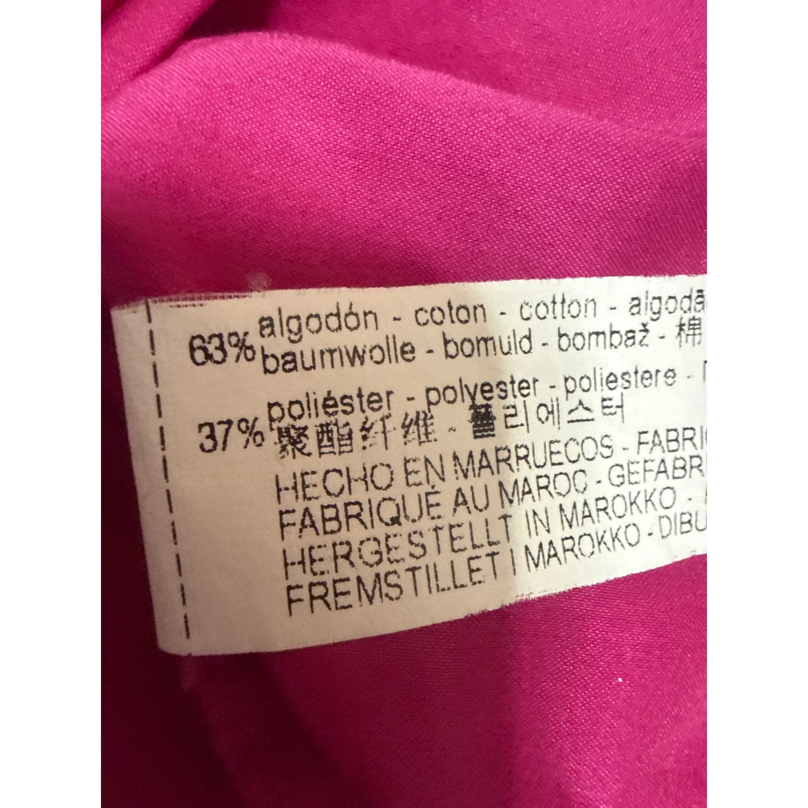 Zara Womens Pink Oversized Mock Neck Half Puff Sleeve Poplin Tunic Blouse Top XS - Image 5