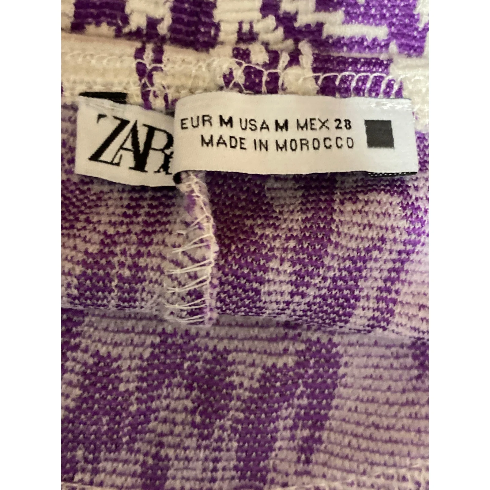 Zara Women's Purple Floral Paisley V Neck Sleeveless Mini Cami Tank Slip Dress M - Image 5