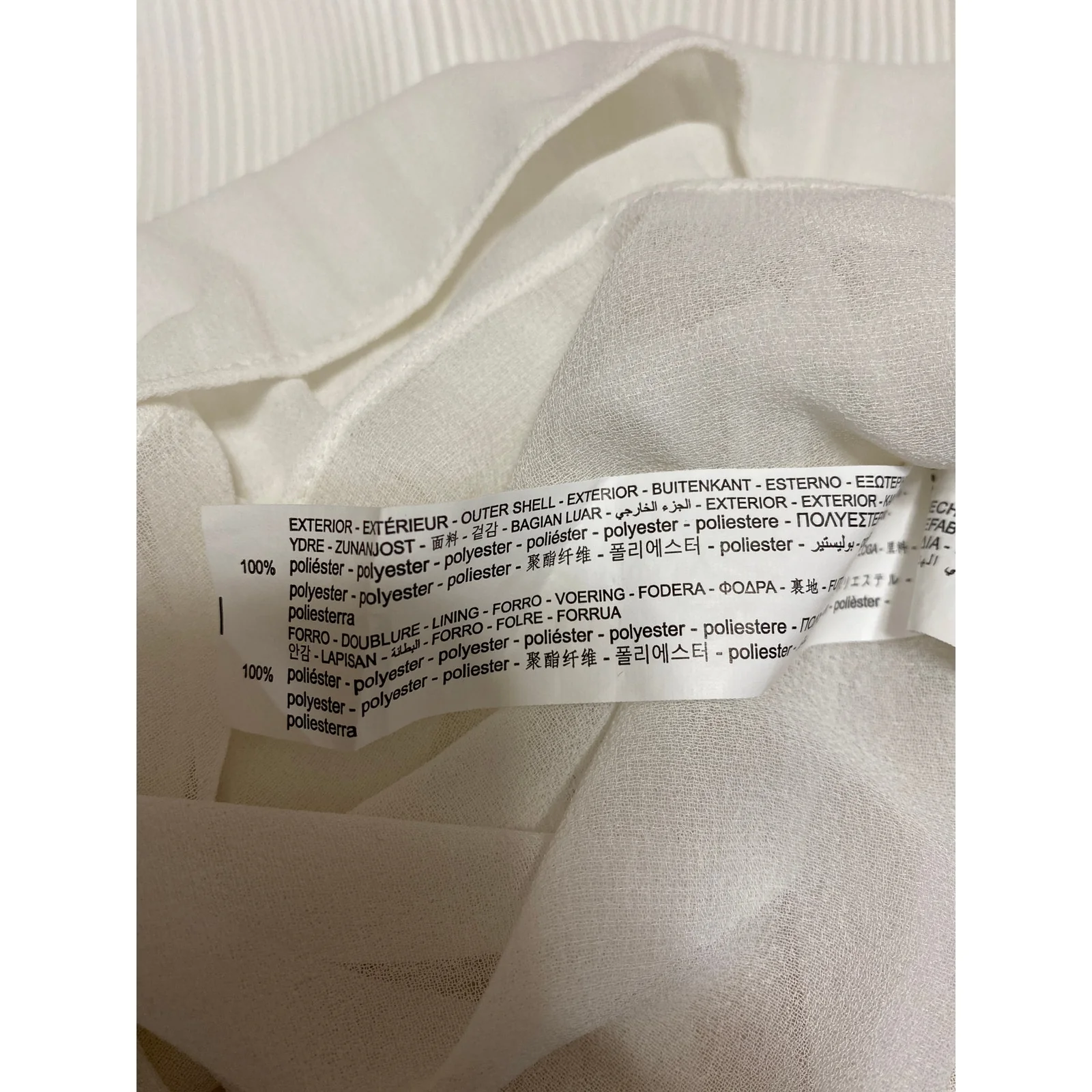 Zara Women's White Sleeveless Tie Plisse V Neck Peplum Tank Blouse Top Size M - Image 5