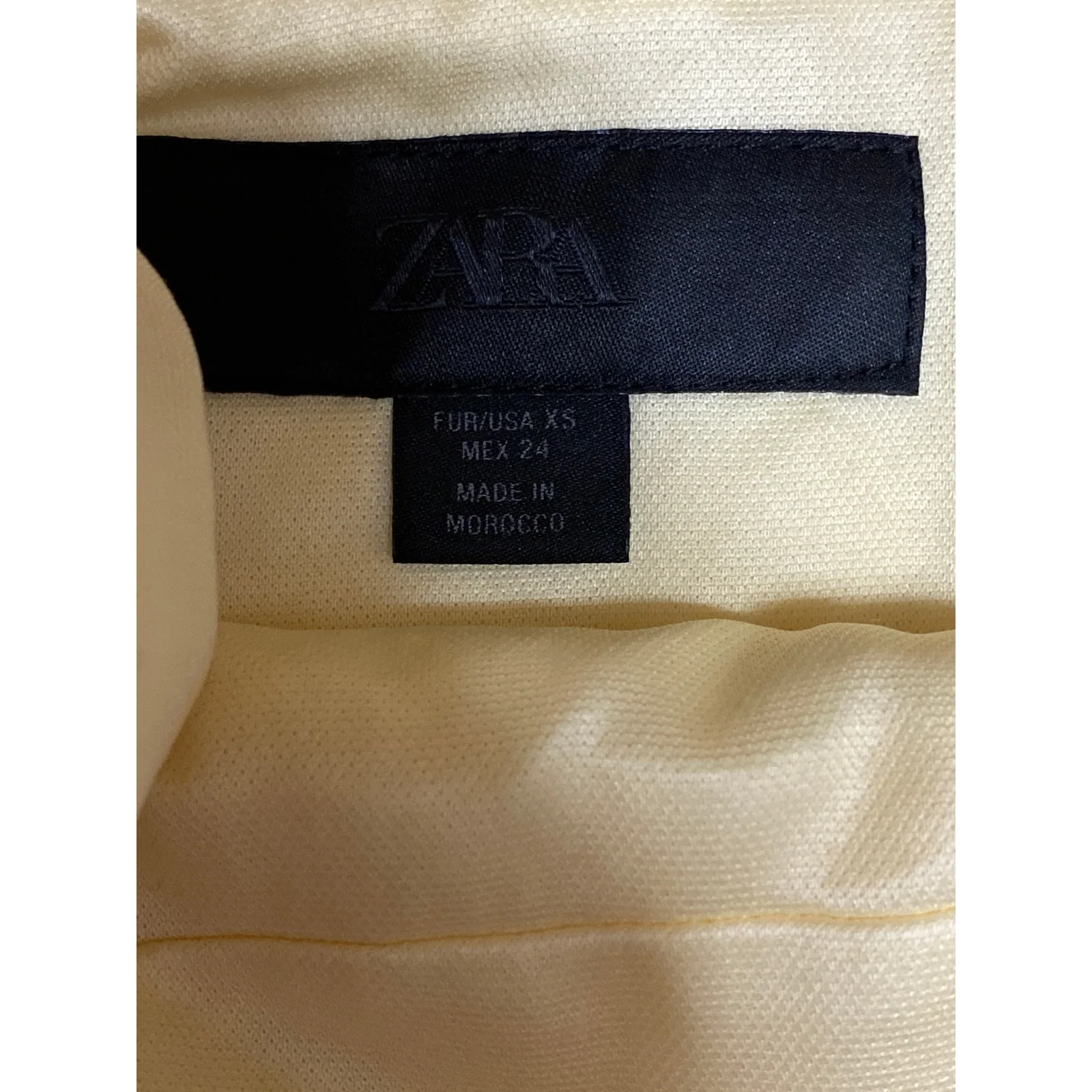 Zara Women's Yellow Knot Bot Strap Sleeveless Cami Camisole Tank Top Size XS - Image 5