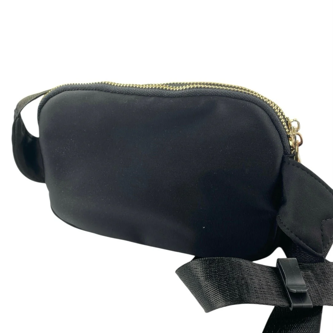 Zorfin Women's Black Crossbody Purse Pouch Nylon Waist Belt Bag Fanny Pack OS - Image 2