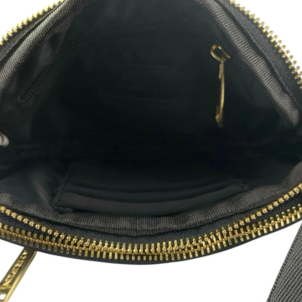 Zorfin Women's Black Crossbody Purse Pouch Nylon Waist Belt Bag Fanny Pack OS - Image 3